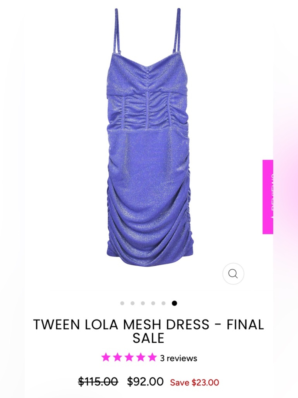 Katie J tween mesh Lola dress in lavender NWT size medium